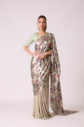 Annika Saree with Blouse - Mint